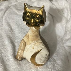 Vintage Pelletier Ceramic Cat Decor Art Mid Mod Figural